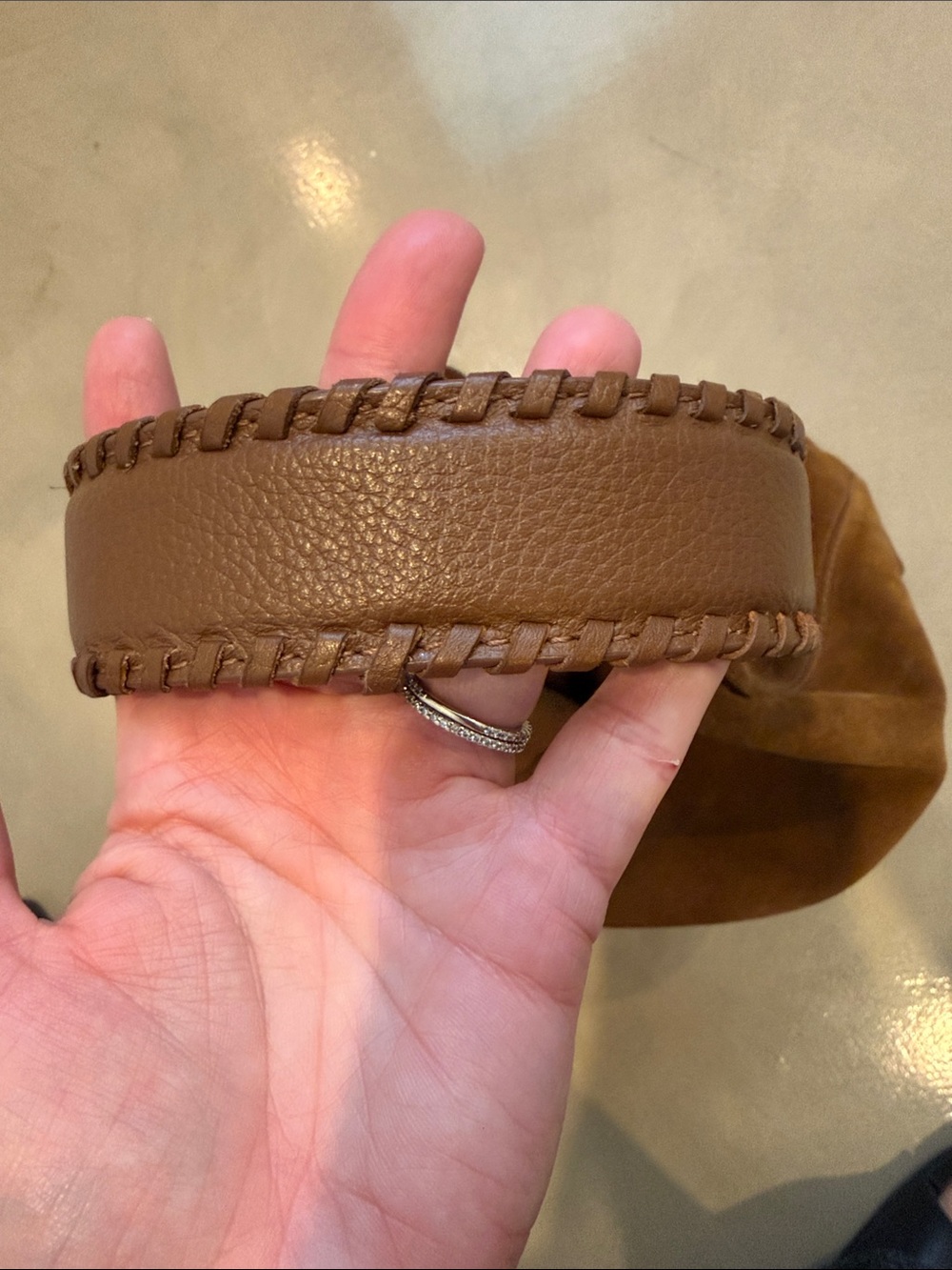 Banana Republic Suede Hobo Bag in Chestnut Brown - Picture 6 of 6
